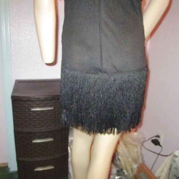 Leg Avenue SEQUINS Flapper Size M DRESS Halloween FRINGE Metallic GATSBY Costume - Picture 11 of 11